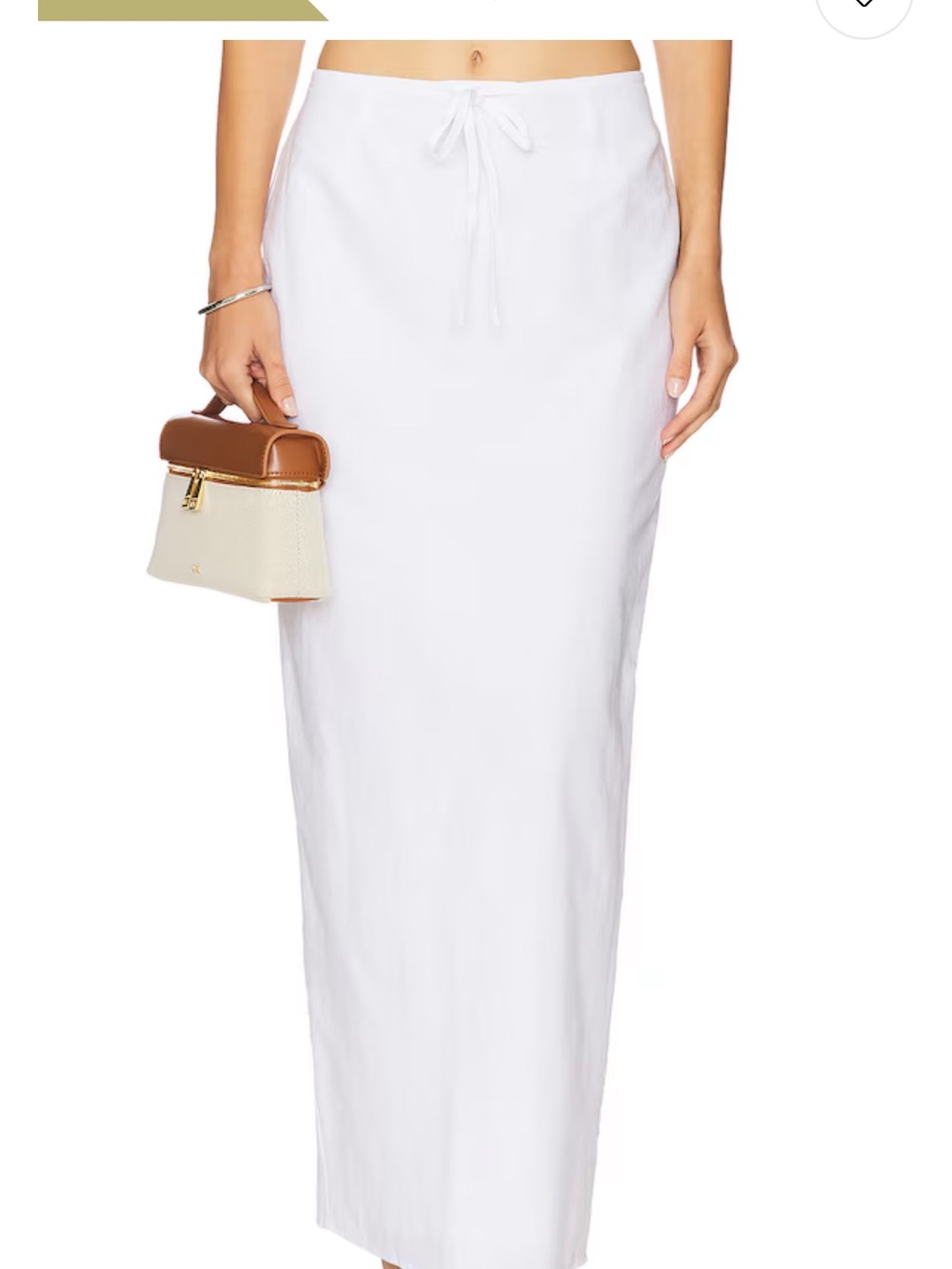 Revolve SNDYS Kelley Maxi Skirt in Off White